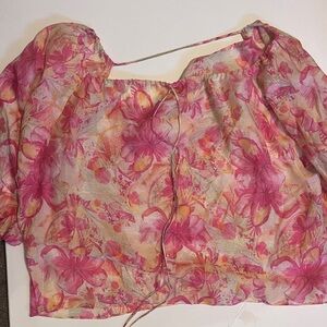 Floral Pink Blouse